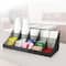 Mind Reader Black 11 Compartment Breakroom Coffee and Condiment Organizer